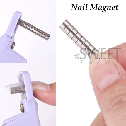 10/50pcs Small Magnets for Acrylic Nails Professional Nail Art Clipper False Tips Edge Cutters Tip Magnet Manicure Tools BES271