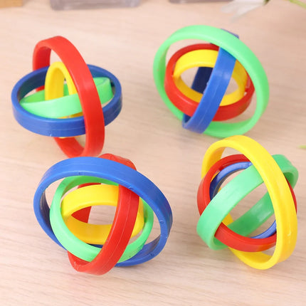 1-6pcs Stress Relief Sensory Fidget Toys Children 3D Novelty Rainbow Finger Spinners Kid Decompression  Intelligence Games