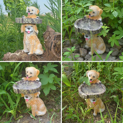 Garden animal resin bird feeder hummingbird bathtub outdoor decorative ornaments sculpture resin crafts.Outdoor decoration