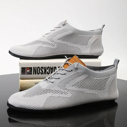 Mesh Men Shoes Breathable Casual Sneakers High Quality 2024 Trendy Lightweight Outdoor Walking Male Flat Shoe Zapatillas Hombre