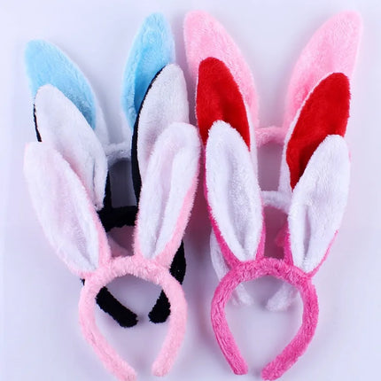 Girl Hair Accessories Headdress Plush Bunny Hair Band Rabbit Ear Headbands Headwear Cute Headband Dress Accesorios for The Hair