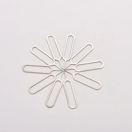 10pcs/set Sim Card Tray Removal Eject Pin Key Tool Stainless Steel Needle For Huawei For IPhone IPad Samsung