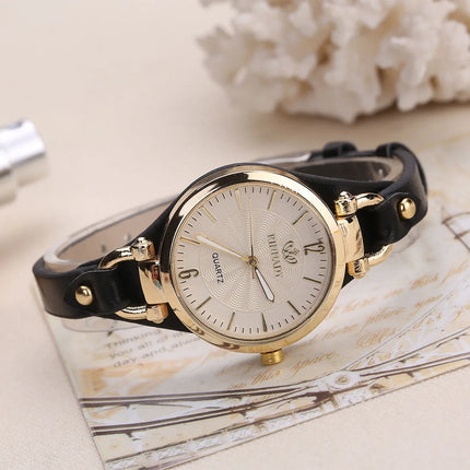 High Quality Women Watch Leather Strap Quartz Watches Ladies Casual Wristwatches Clock Gift Reloj Mujer