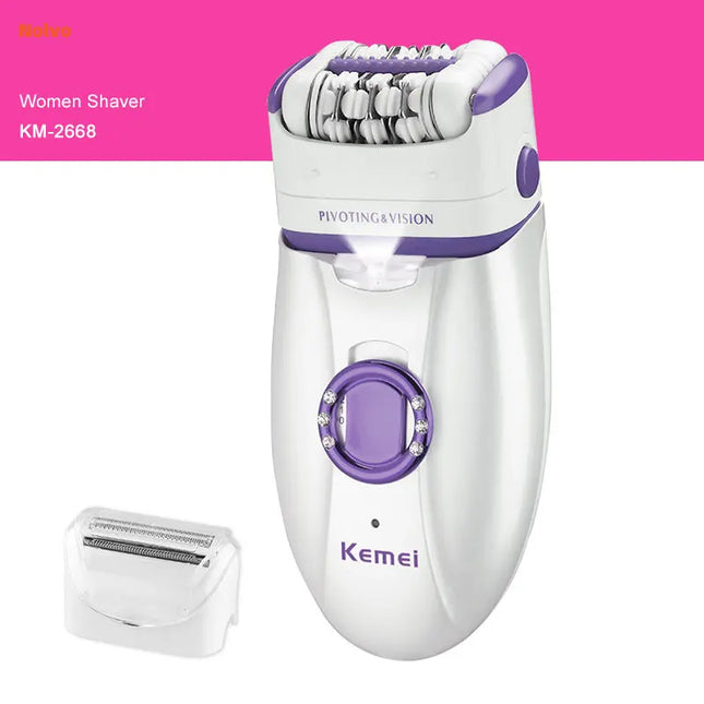 Electric Epilator Rechargeable Removal Epilator Facial Hair Remover Lady Shaver Bikini Trimmer Body Depilatory Epilator