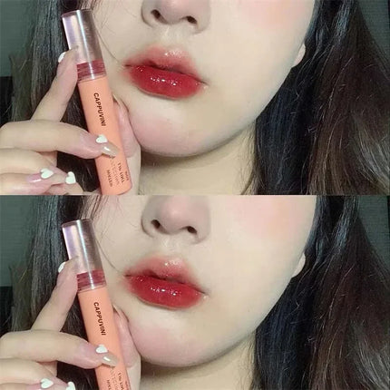 2024 New 6 Color Mirror Dyeing Lip Gloss Moisturizer Liquid Lipstick Waterproof Long Lasting Red Lip Tint Korean Makeup Cosmetic