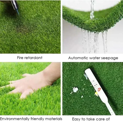 Grass Mat Green Artificial Grass Fake Lawn Landscape DIY Garden Simulation Moss Lawns Mats Indoor Outdoor Decorations Home Decor