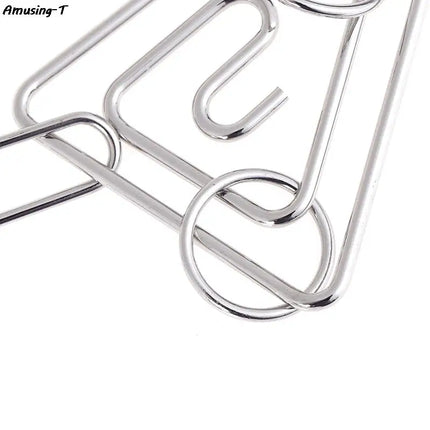 NEW Challenging Metal Wire Puzzle Brain Teaser Game Triangle Ring for Adults Kids Classical Educational Toys Metal Ring Toys