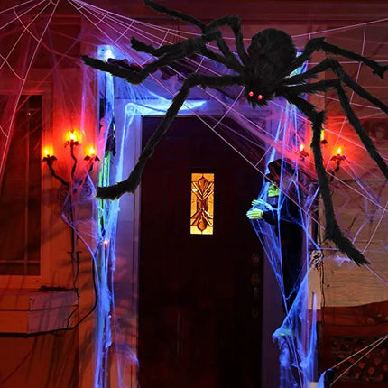 Halloween Spider Web Giant Stretchy Cobweb For Home Bar Haunted House Scary Prop Horror Yard Outdoor Halloween Party Decoration