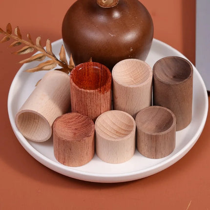 1/5PCS Mini Wooden Essential Oil Diffuser Wood Aroma Fragrance Oil Aromatherapy Diffuser for Home Office Car Bedroom Living Room