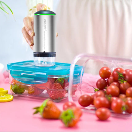 Reusable Vacuum Food Storage Bag Food Vacuum Sealer Sous Vide Bags USB Rechargeable Handheld Vacuum Air Pump Kitchen Gadget