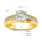 White Gold Plated / Moissanite Zirconia 1 / CHINA | 6