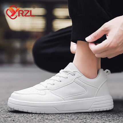 YRZL White Shoes Casual Shoes for Men Comfortable White Sneakers Lightweight Walking Women Shoes Tenis Masculino Plus Size 36-47