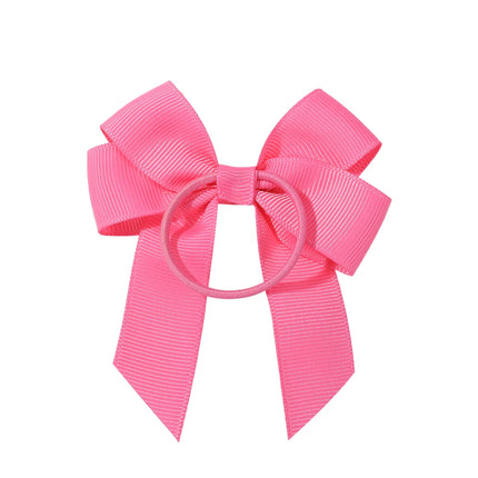 2/1Pcs Sweet Hair Ribbon Hair Band for Girls Toddler Cheer Bow Head Rope Kids Headwear Double Ponytail Support Hair Accessories