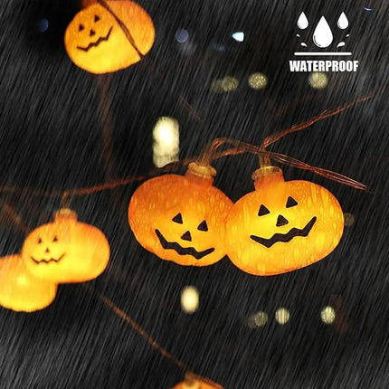 1.5M/3M LED Pumpkin Light String Halloween Decoration Battery Operated DIY Fairy Lamp For Horror Halloween Happy Party Lights