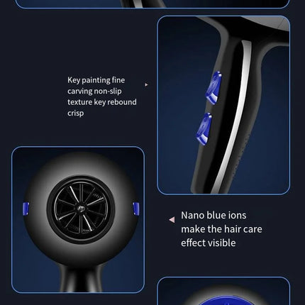 Hair dryer household anion hair dryer dormitory students high power wind quick drying hair dryer barber shop styling