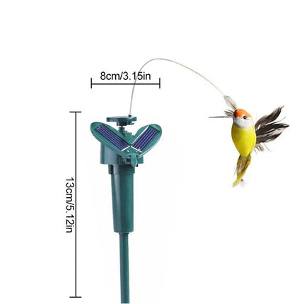 Solar Simulation Garden Hummingbird Garden Shopping Mall Shop Decoration Garden Stake Courtyard Outdoor Decoration