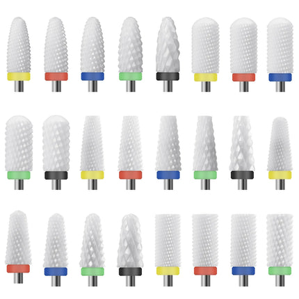 Ceramic Nail Drill Bit-3/32 Nail Drill Bits for Acrylic Nails,Professional Electric Nail Drill for Crystal Nail Extension.