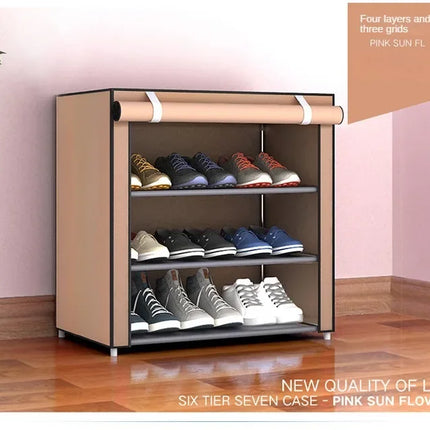 Multi-tier Combination Shoe Rack Home Bedroom Living Room Dustproof Storage Shoe Cabinet Dormitory Simple Shoe Organizer