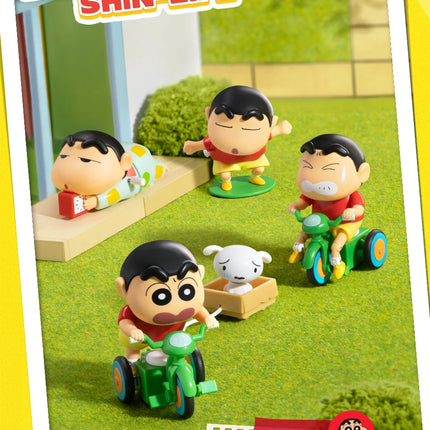 52TOYS BLIND BOX Crayon Shin Chan Dynamic Shin Life, Mystery Box, Collectible Wind-up Toy Desktop Decoration, Gift for Christmas