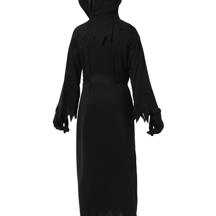 Child Creepy Red Eyes Fade In And Out Phantom Grim Reaper Glow In The Dark Costume Suit Cosplay Kids Halloween Carnival Party