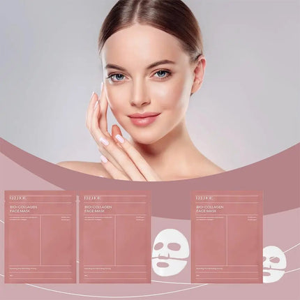 Bio Collagen Face Mask Shrink Pores Deep Hydrating Overnight Mask Moisturizing Refreshing Brightening Face Skin Care