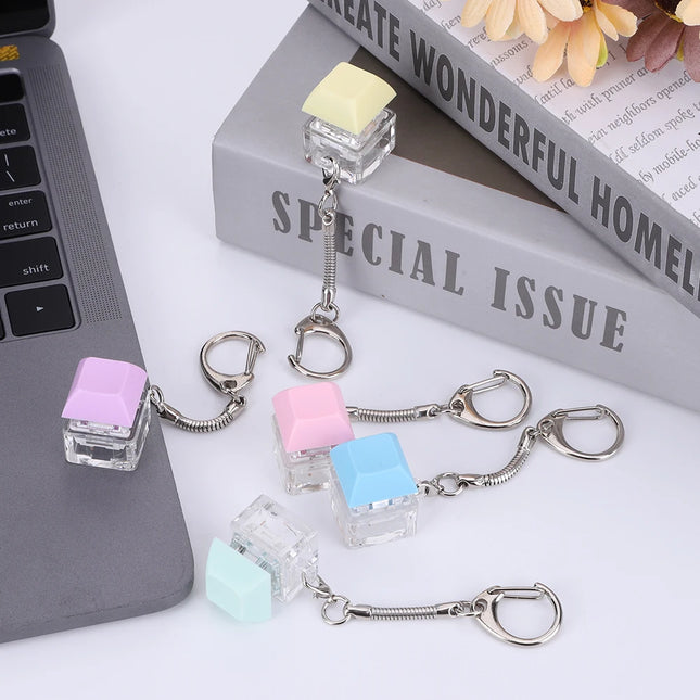 Key Switch Keychain Shaft Tester Mechanical Keyboard Fidget Button Fidget Button Finger Toys Relief Stress Gifts For Adults