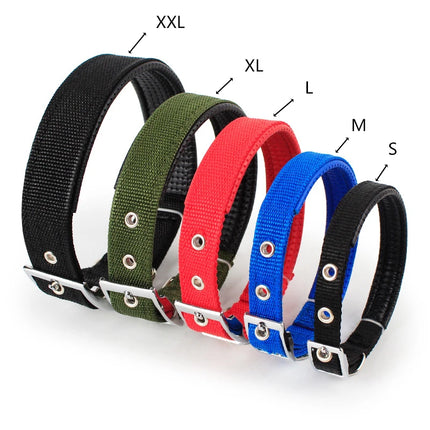 Solid Dog Collars  Nylon Dog Collar For Small Medium Large Dogs Teddy Keji Pitbull Bulldog Beagle