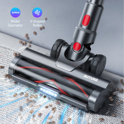 BUTURE JR500 450W 36000PA Suction Power Handheld Cordless Wireless Vacuum Cleaner Home Appliance 1.2L Dust Cup Removable Battery