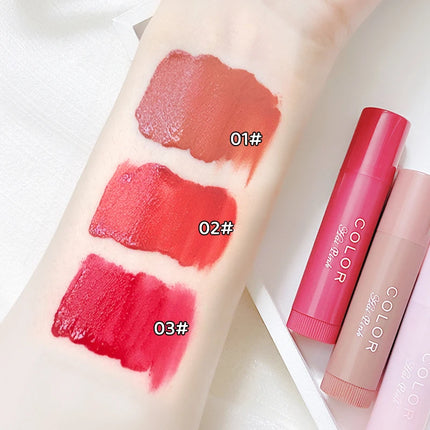 Cute Colored Lip Balm Moisturizing Lip Tint Long Lasting Waterproof  Lipstick Women Girls Lips Cosmetics Valentine's Day Gifts