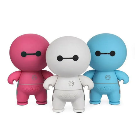 Mini Portable Speaker Cute Cartoon Baymax Smart Handfree Wireless Bluetooth with Microphone Wireless Bluetooth Speaker