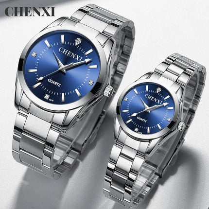 Couple Watch Simple Brand Classic Women's Stainless Steel  Waterproof Quartz For Lover Clock Relogio Masculino часы женские