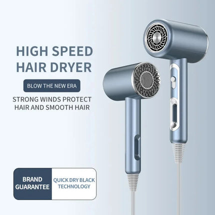 NEW Travel Hair Dryer with Strong Wind Speed and Low Noise for Fast Drying, High-Quality 1600W Hair Care Tool with Smooth Air No