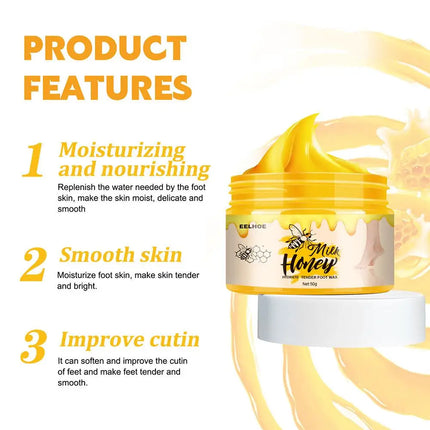 Milk honey foot mask Exfoliating remove dead skin callus Heels Anti Dry cracked peeling exfoliation moisturizing feet care cream