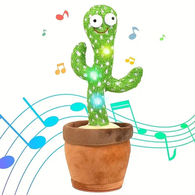 1pc-Dancing Talking Cactus Toys For Baby Boys And Girls, Singing Mimicking Recording Repeating What You Say Sunny Cactus Up Plus