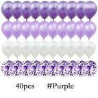 40Pcs-Purple / 12inch