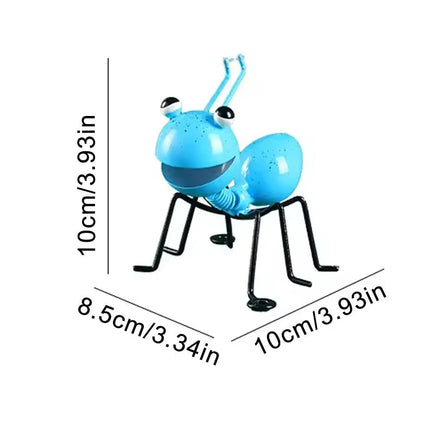 Metal Yard Art Garden Decorative Cute Ant Outdoor Wall Sculptures Iron Ant Garden Decoration Garden Figure Outdoor Yard Lawn