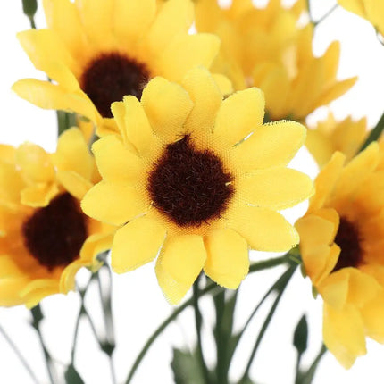 5/7/22 Heads Elegant Artificial Sunflower Silk Flowers Home Wedding Party Decor Artificial Flower Bouquet Decoration Flowers