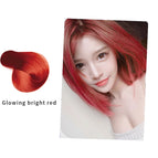 Glowing bright red