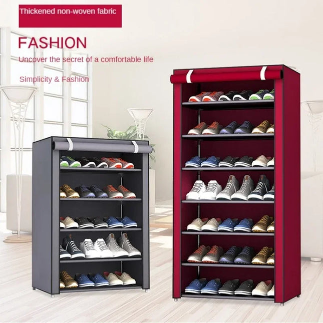 Multi-tier Combination Shoe Rack Home Bedroom Living Room Dustproof Storage Shoe Cabinet Dormitory Simple Shoe Organizer