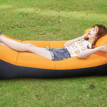 Comfortable Inflatable Lazy Sofa Outdoor Camping 2 Seat Air Chairs Airbed For Beach Camping Supplies