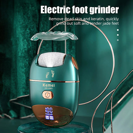 Kemei Professional Foot Grinder Electric Foot File Care Tools Callus Remover Machine Pedicure Device Foot Feet For Cracked