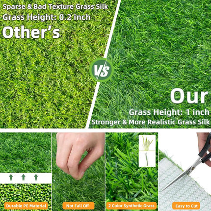 Artificial Grassland Simulation Moss Lawn Turf Fake Green Grass Mat Carpet Indoor Outdoor DIY Micro Landscape Home Floor Decor