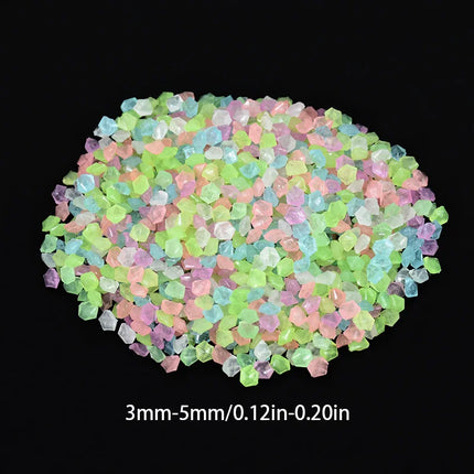 1000Pcs 3-5mm Luminous Stones Glow In The Dark Pebbles Outdoor Garden Yard Lawn Path Walkways Decorations Crystals Rocks