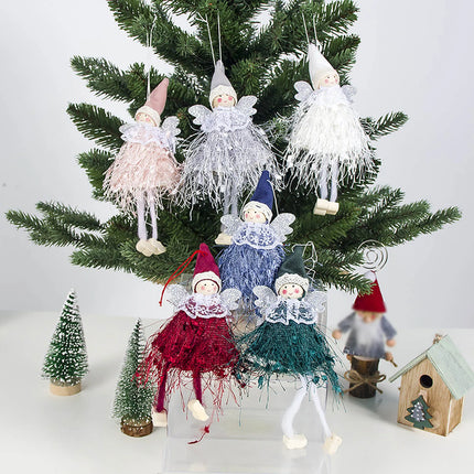 New Year 2024 Christmas Angel Dolls Xmas Tree Pendant Ornaments Navidad 2023 Christmas Decoration for Home Natal Gift Noel Decor