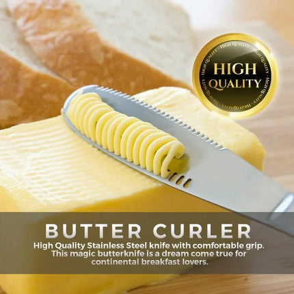 Stainless Steel Butter Spreader, Butter Knife - 3 in 1 Kitchen Gadgets