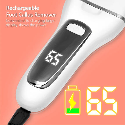 Rechargeable Foot Callus Remover Waterproof Hard Skin Remover Foot Removing Dead Skin Foot Files Electric Foot Callus Remover