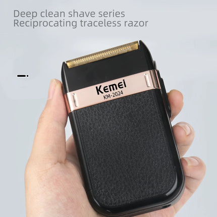 Kemei Electric Shaver for Men Waterproof Twin Blade Reciprocating Cordless Razor USB Rechargeable Shaving Machine Barber Trimmer