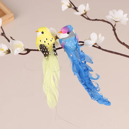 Random Artificial Birds Fake Foam Animal Simulation Feather Birds Models DIY Wedding Home Garden Ornament Decoration