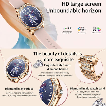 Female Smartwatch Women Wristwatch For Woman 1.32" Full Touch Call Reminder Sleep Monitoring Activity Tracker Connected Watch