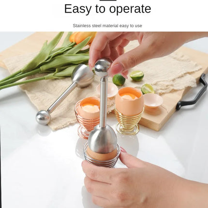 1pc Spring Egg Holder Cup Stainless Steel Elastic Steamed Egg Rack Rice Layer  Boiled Egg Storage Stand Tray Kitchen Tools